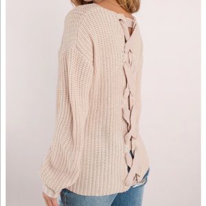 TOBI GETTING WARMER ROSE SWEATER